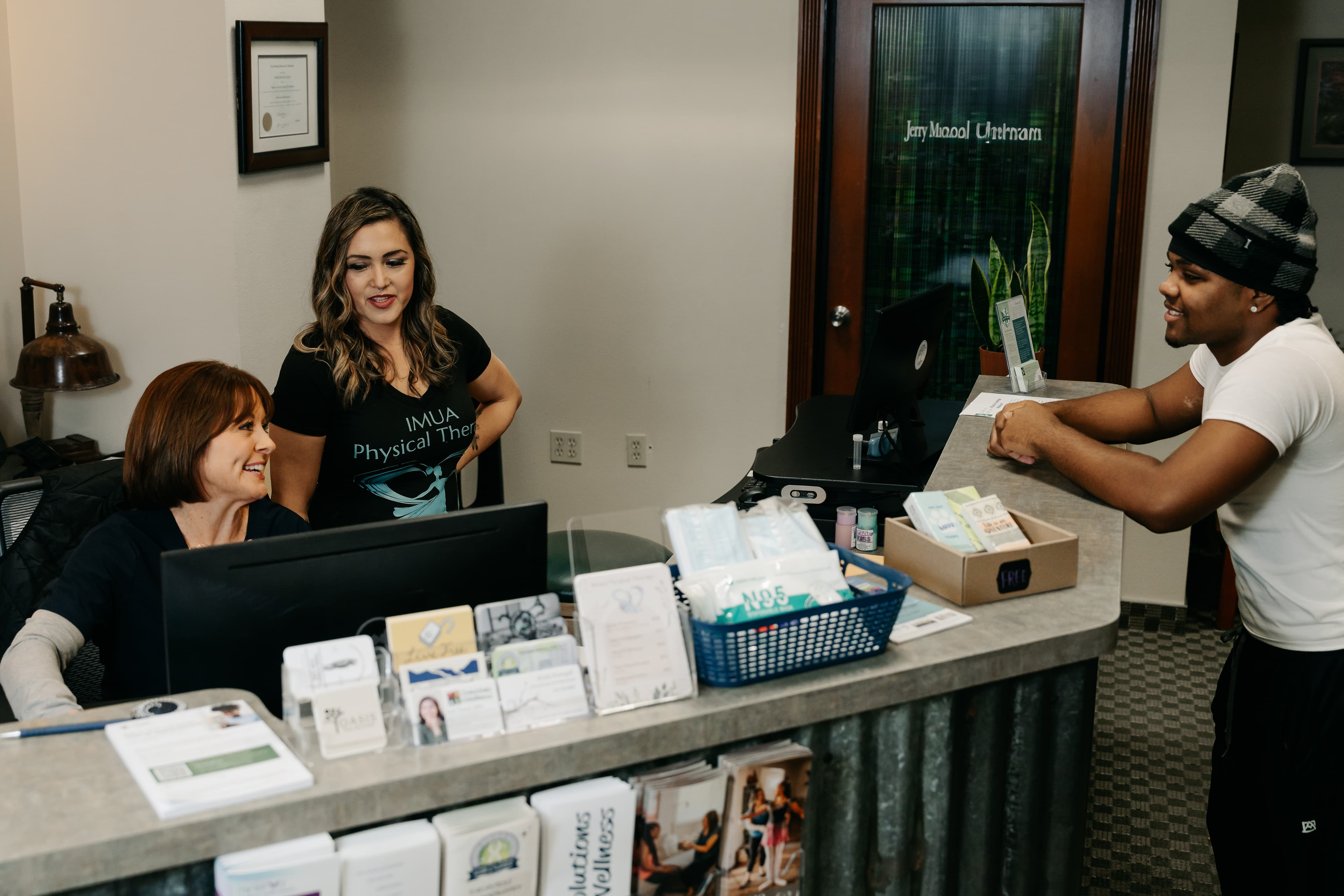 Our friendly team at the front desk